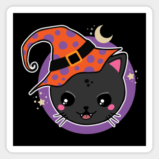 Witch Cat Magnet